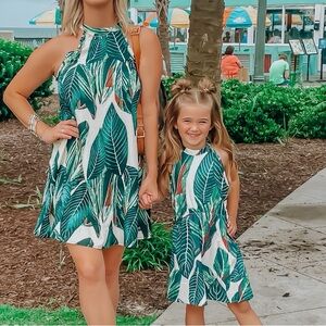 Tropical halter dresses